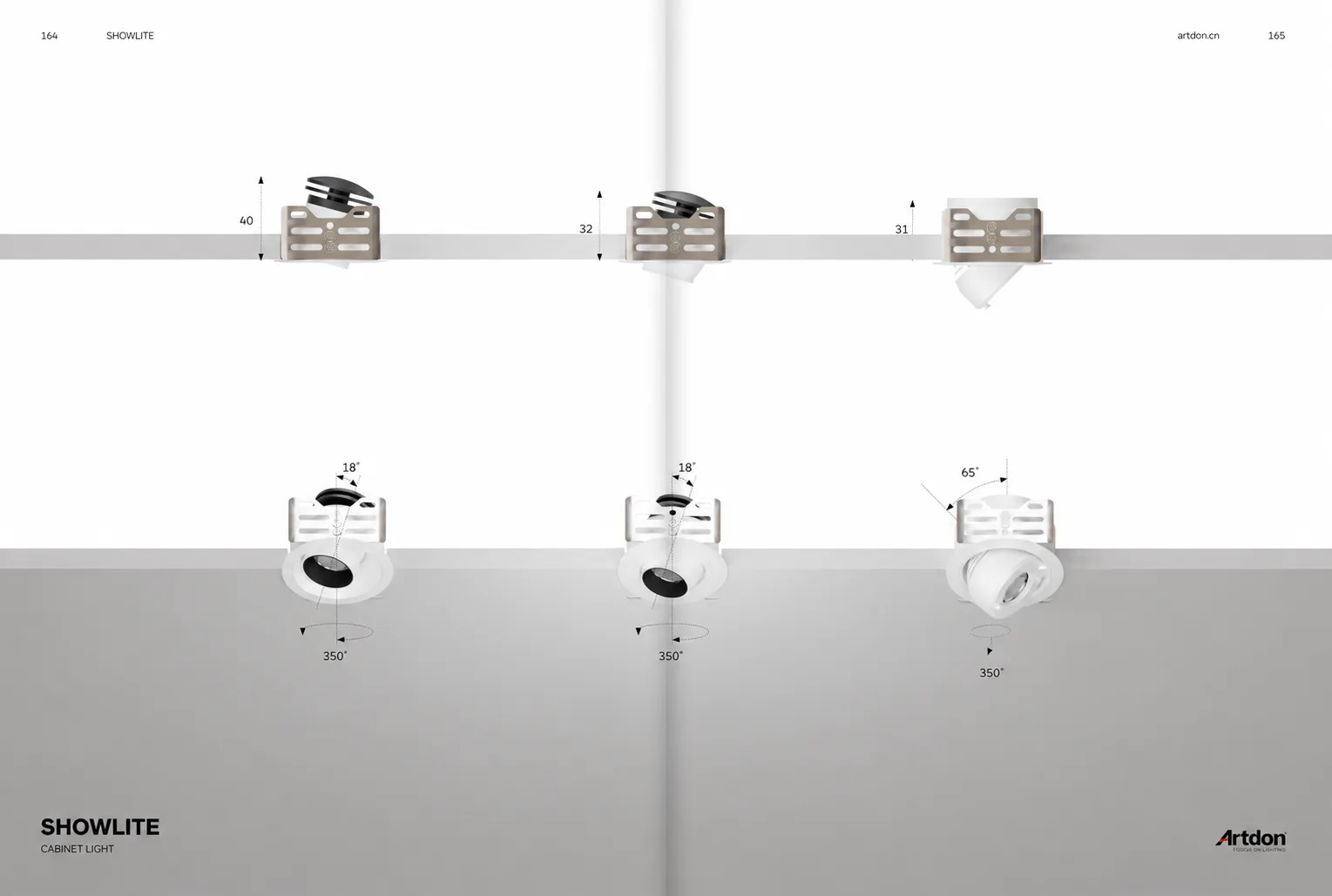 Professional display lighting system for showcases, museums and luxury retail applications
