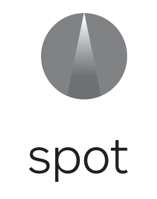 Spot beam angle diagram illustrating a narrow and concentrated light distribution for precision accent lighting.