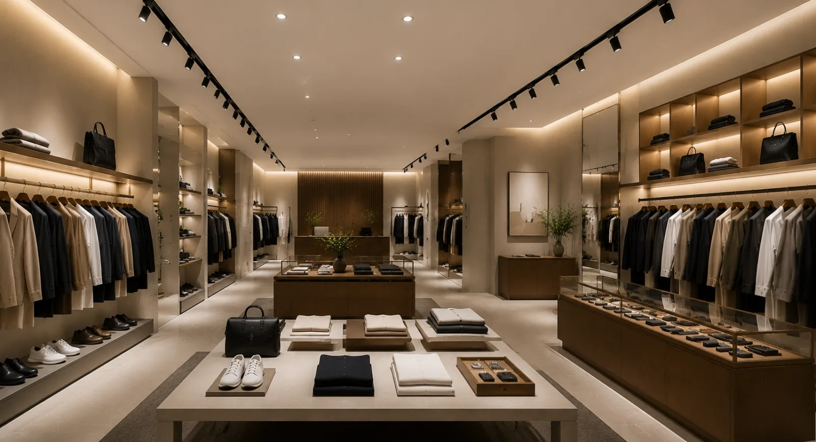 Retail lighting design using SOFT LITE PRO and INTERO for balanced ambient and accent illumination