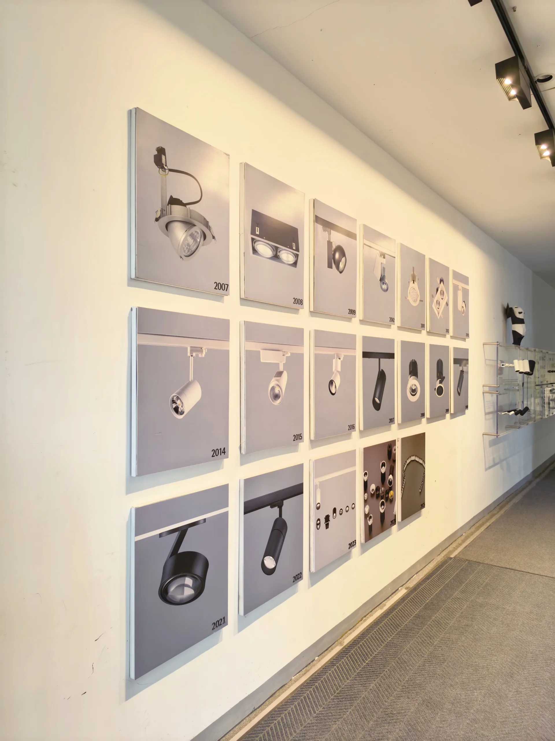 Artdon architectural lighting showroom with complete lighting product families