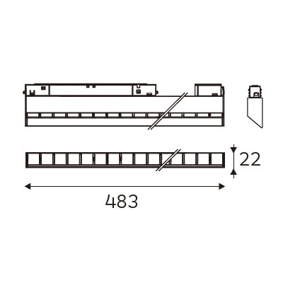 MAGENTRA 483 dimension drawing