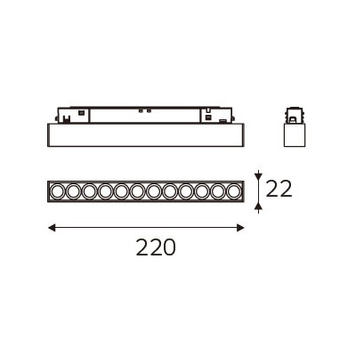 MAGENTRA 220 dimension drawing