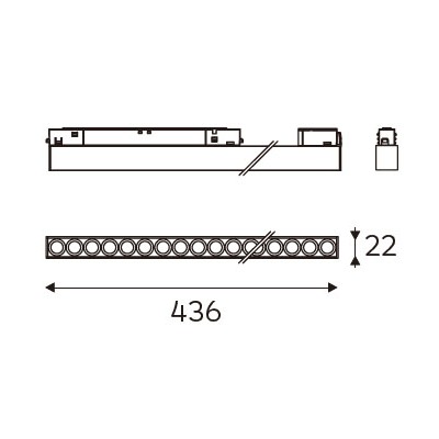 MAGENTRA 436 dimension drawing