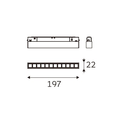 MAGENTRA 197 dimension drawing
