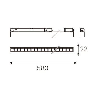 MAGENTRA 580 dimension drawing