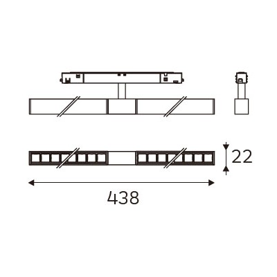 MAGENTRA 438 dimension drawing
