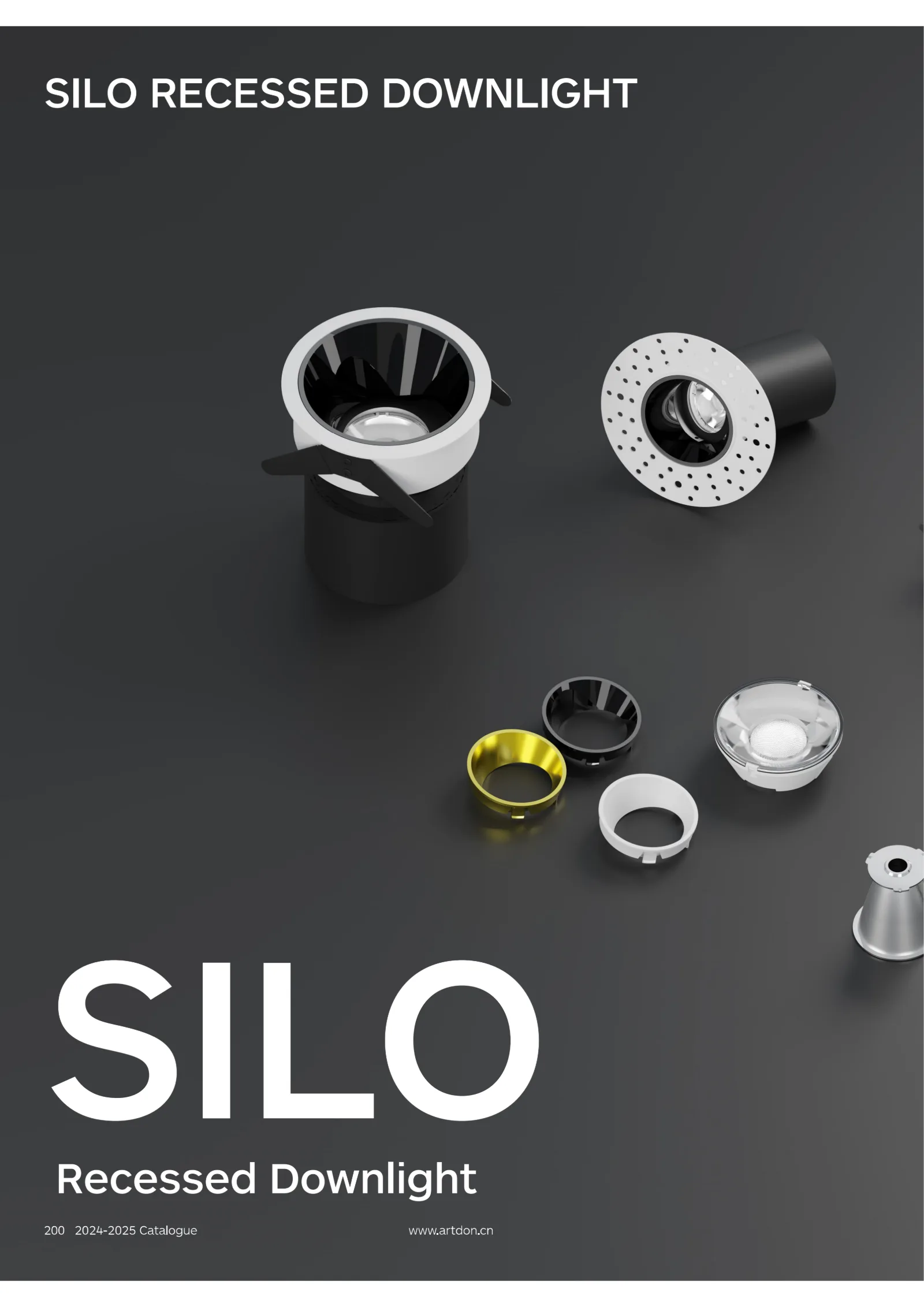 SILO Downlight Catalogue featuring precision recessed downlights for luxury residential and hospitality applications.