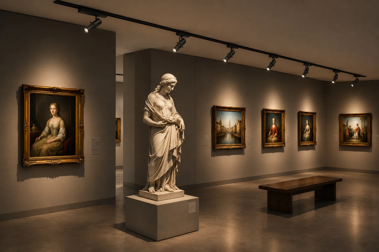 Museum Lighting with ARTAX projection track light