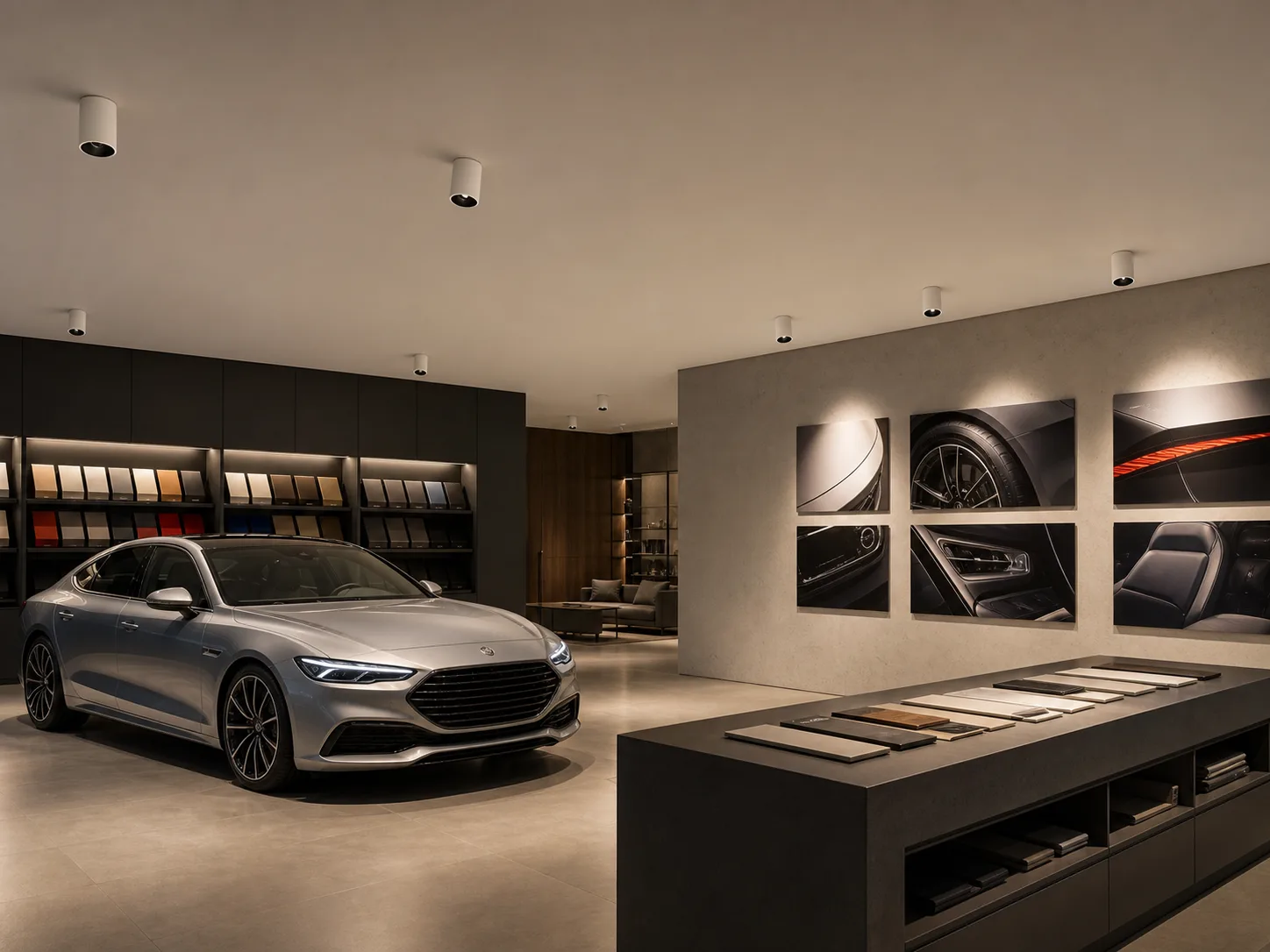 Premium Showroom Lighting application