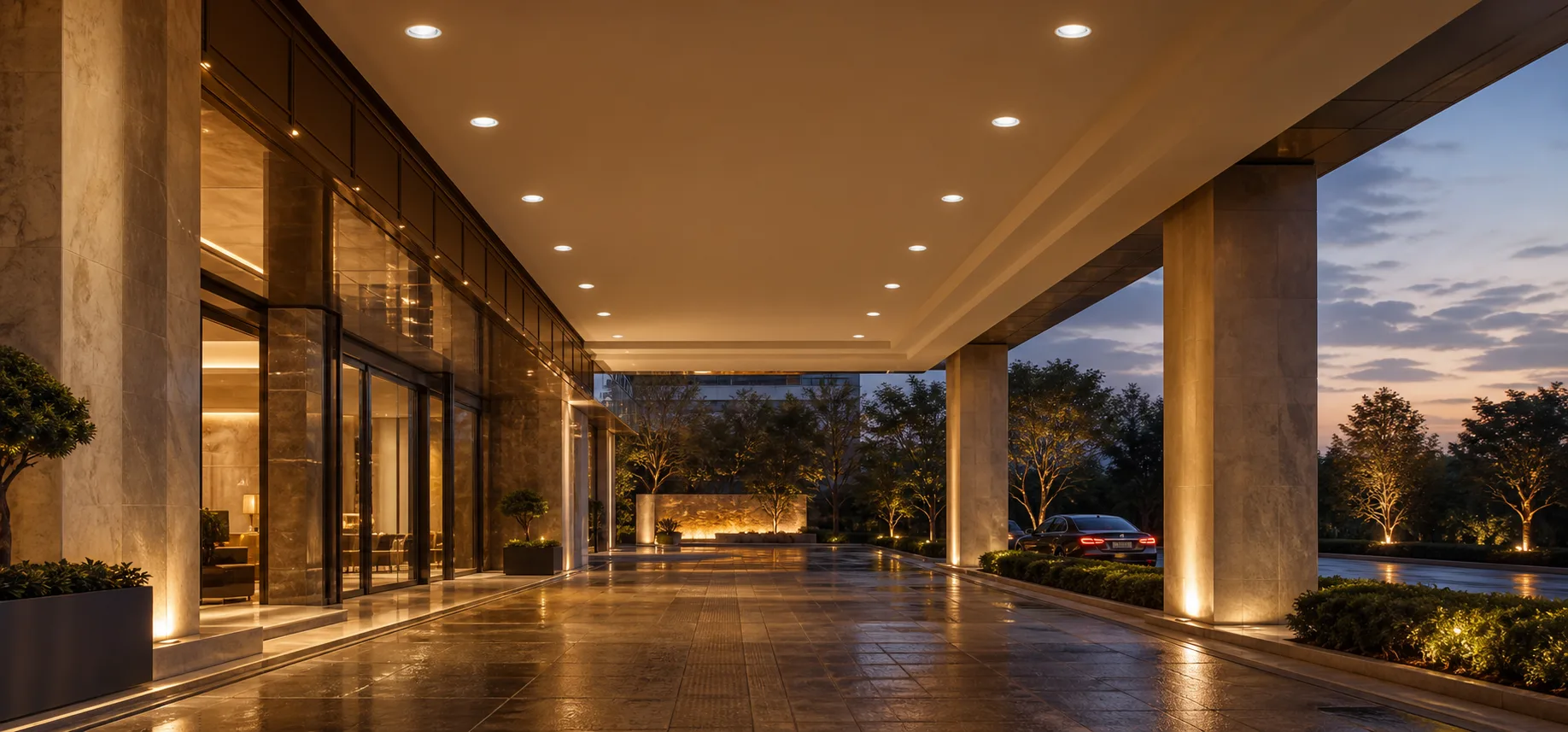 Hotel Entrance Canopies application