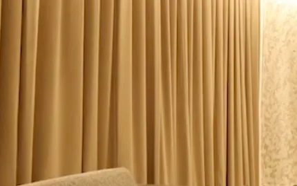 Real residential curtain lighting application using Artdon Lumi 45 degree optics