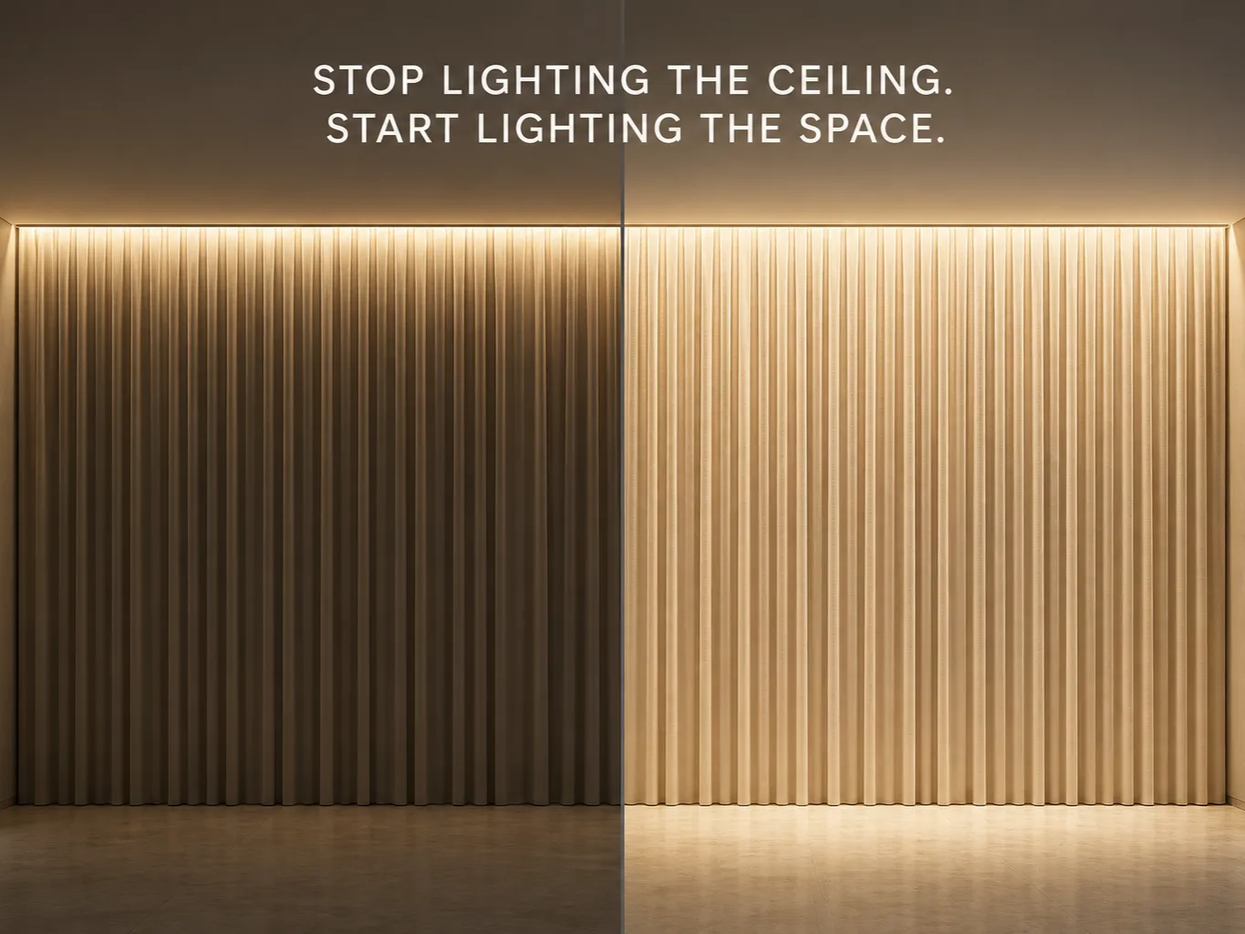 Curtain & Vertical Surface Lighting Solution