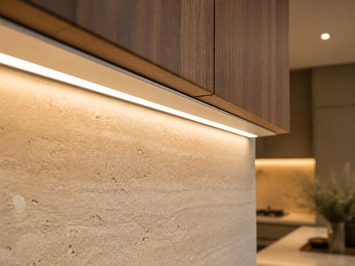 SMD LED strip installation detail concept